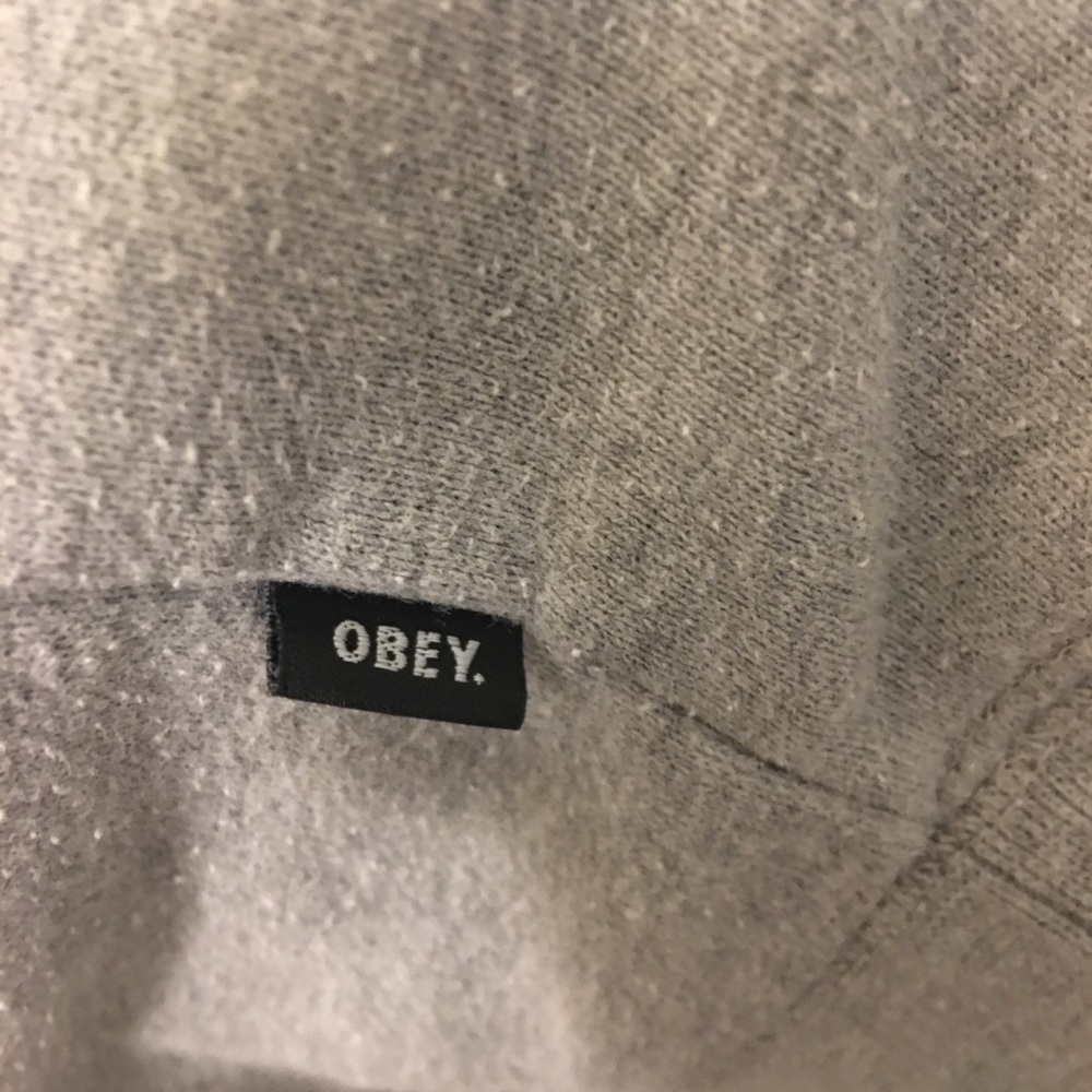 ❌SOLD❌Obey Pullover Hoodie | Gray | Men’s XL - Picture 4 of 8